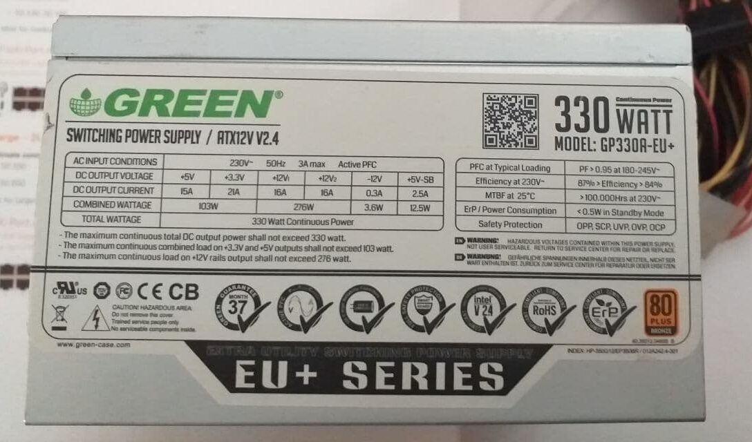 پاور گرین GP330A EU Plus 330 وات